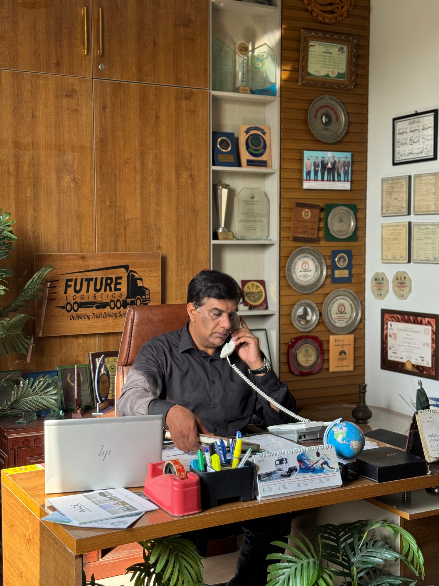 Future Logistics executive working at the Lahore head office